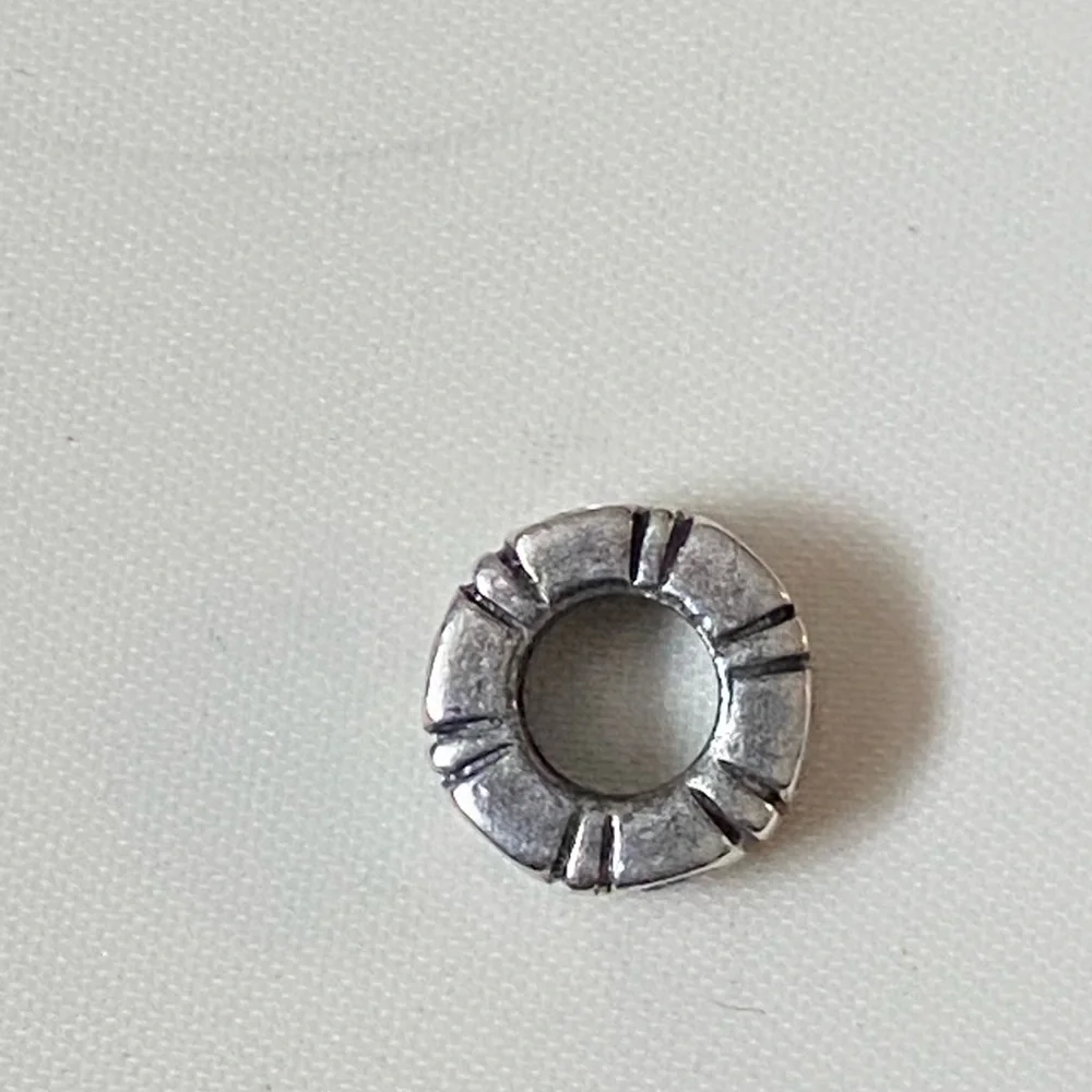 PINK TRINITY SPACER Authentic Pandora Sterling Silver With CZ Charm 925 ALE - Picture 3 of 7